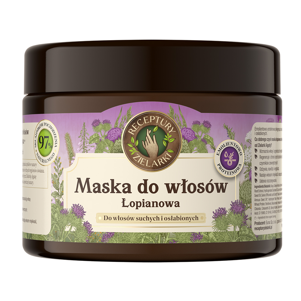 Domowe Tradycje - Masky A Kúry Na Vlasy Lopúchová Maska Na Suché A Oslabené 300 ml