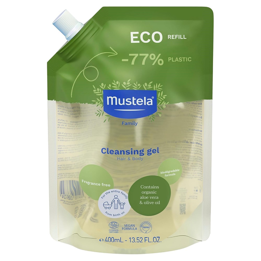 Organický čIstiaci Gél Na Telo A Vlasy S Náplňou 400 Ml