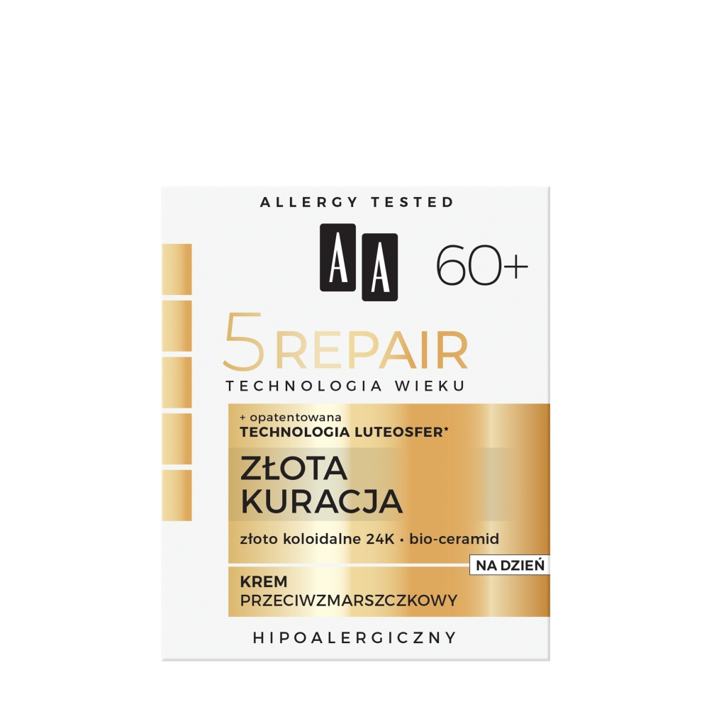 Age Technology 5Repair 60+ Golden Treatment Denný Krém Proti Vráskam 50ml