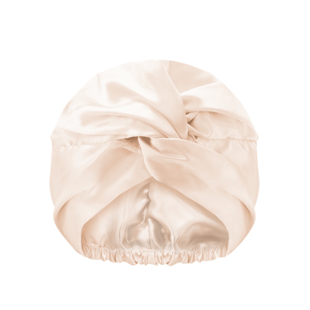 Double Layer Anti-Frizz Satin Hair Bonnet Dvojvrstvová Saténová čIapka Na Spanie Champagne