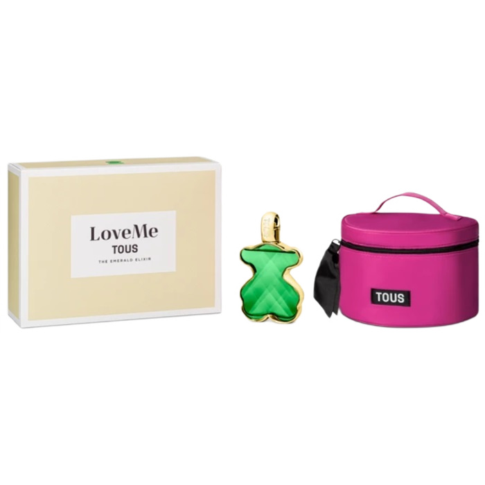 LoveMe The Emerald Elixir Set Parfémový Sprej 90ml + Kozmetická Taštička