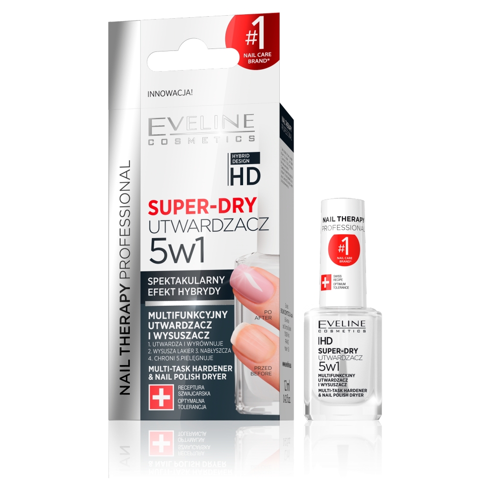 Nail Therapy Professional Super-Dry 5v1 Multifunkčné Tvrdidlo A Sušič 12ml