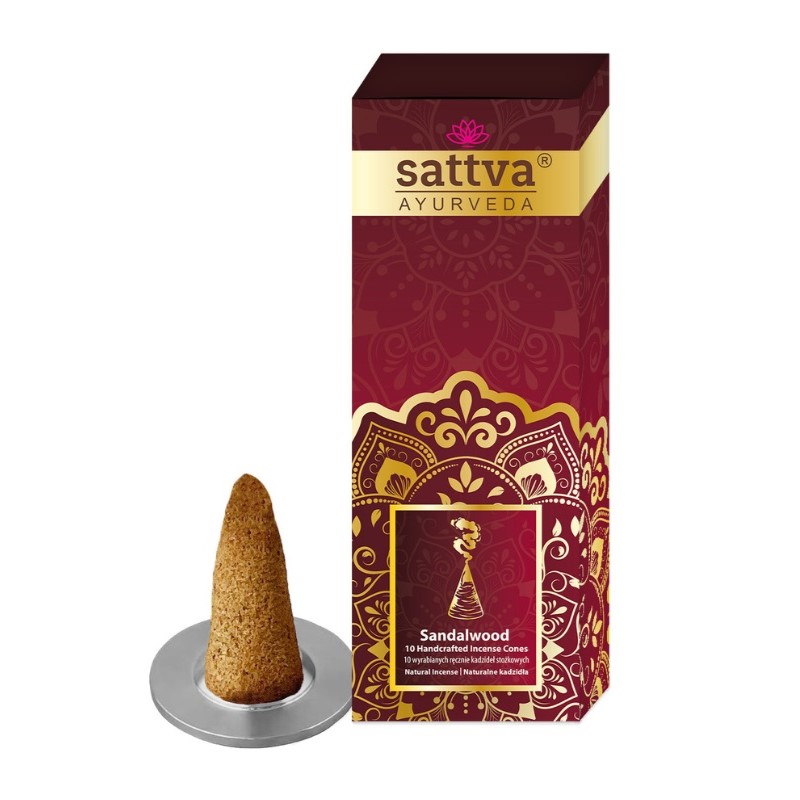 Incense Sticks Cones Kónické Kadidlo Zo Santalového Dreva, 10 Ks
