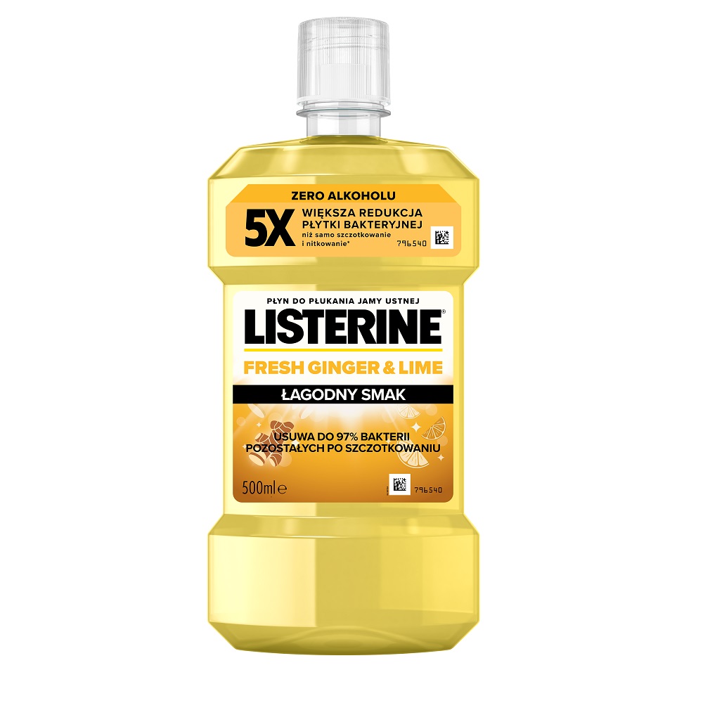 ÚStna Voda Listerine Zázvor A Limetka 500 Ml