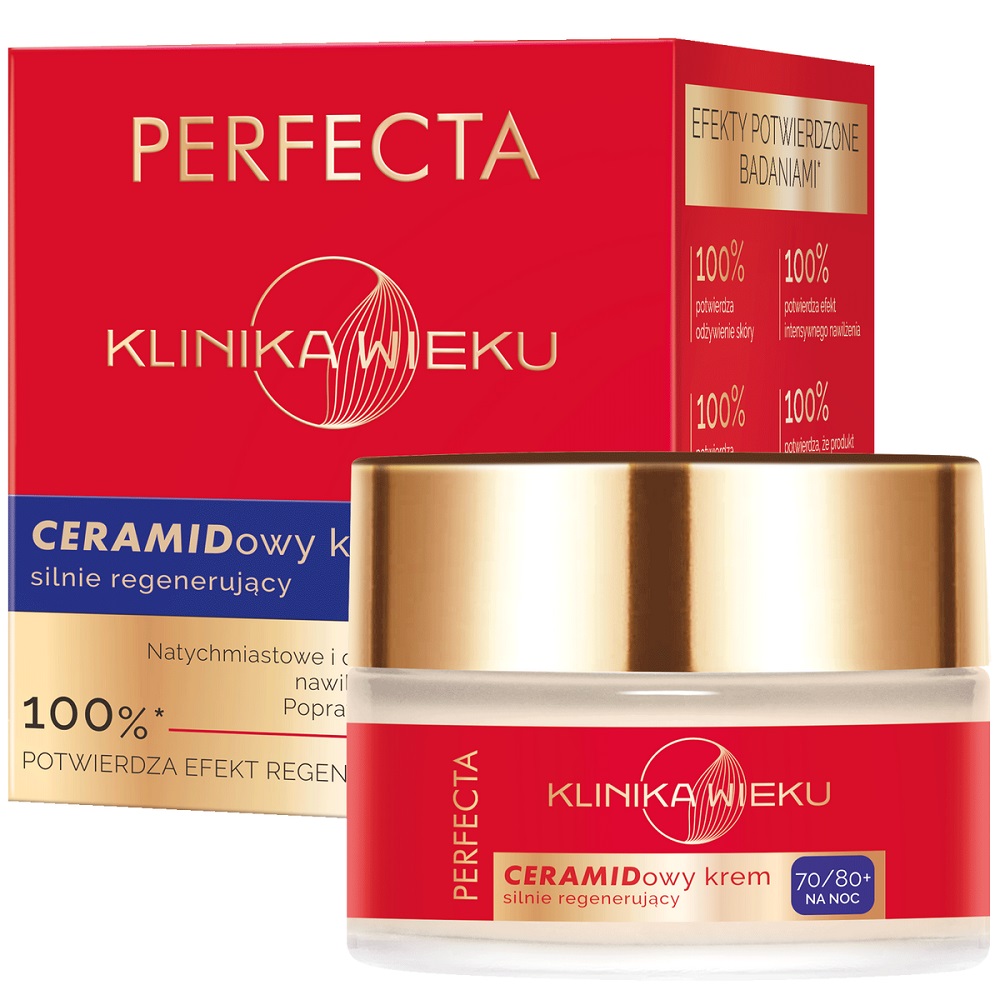 Klinika Wieku Ceramidový Intenzívny Regeneračný Nočný Krém 70/80+ 50ml