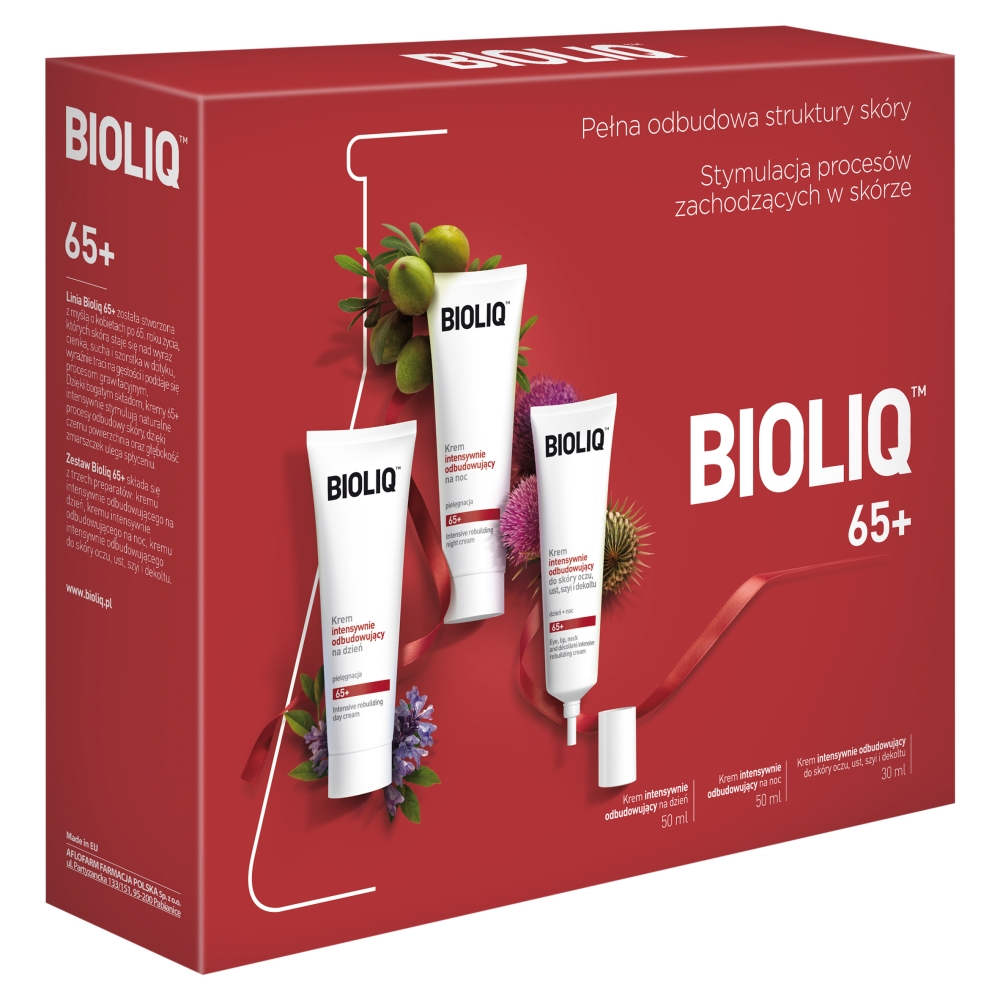 65+ Denný Krém 50ml + Nočný Krém 50ml + Očný Krém Na Pery, Krk A Dekolt 30ml