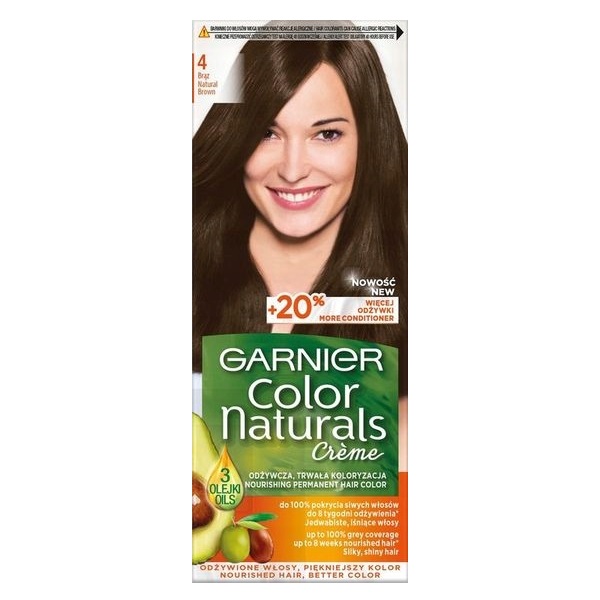 Color Naturals Krémová Farba Na Vlasy 4 Brown