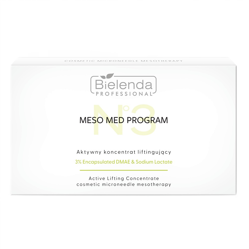 Meso Med Program Aktívny Liftingový Koncentrát S 3% Zapuzdreným DMAE 10x3ml