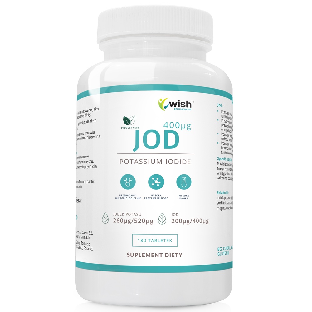 Jod Jodid Draselný 400mcg Doplnok Stravy 180 Tabliet