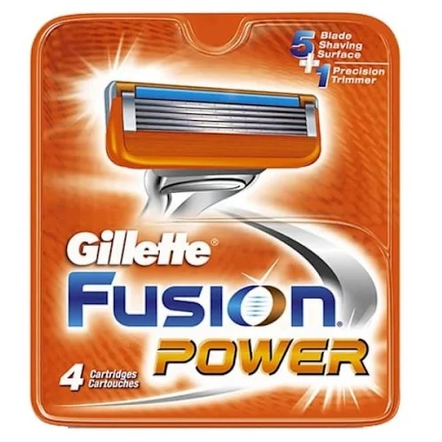 Náhradné žIletky Gillette Fusion Power 4ks.
