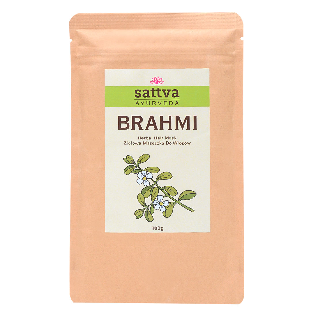 _Ayurveda Brahmi Powder Prášok Na Posilnenie Vlasov 100g