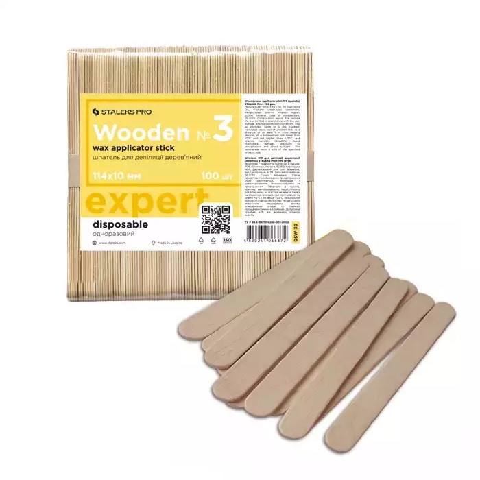 Drevené Depilačné šPachtle Pro Expert 114x10mm 100ks.