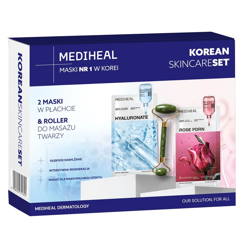 Korean Skincare Set Sada Pleťových Masiek 2x24ml + Masážny Valček Na Tvár