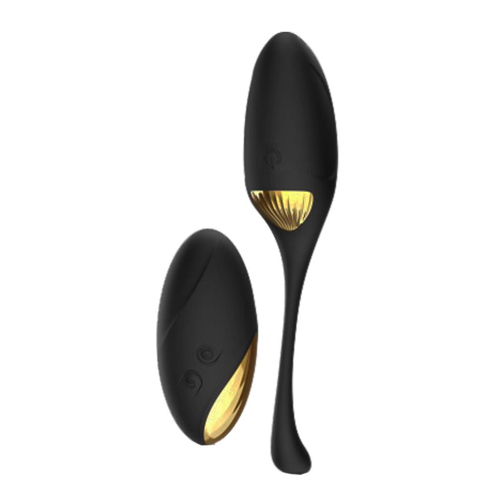 Secret Orgasm Vibračné Vajíčko S Diaľkovým Ovládaním Black Amp; Gold