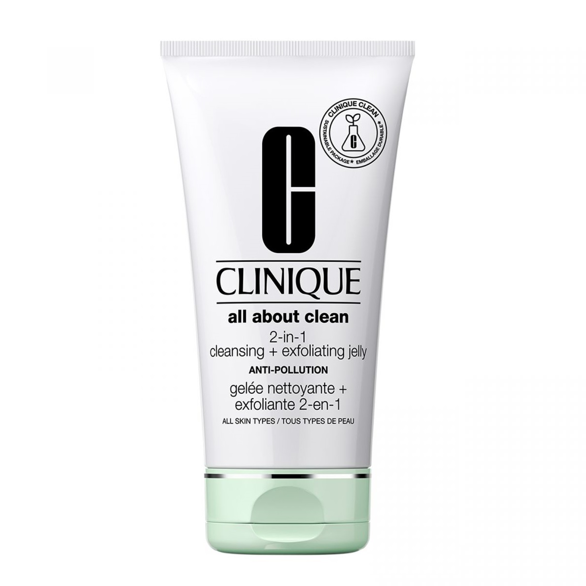 All About Clean 2 V 1 ČIstenie + Exfoliating Jelly Hĺbkové čIstenie Tváre 2 V 1 150 Ml