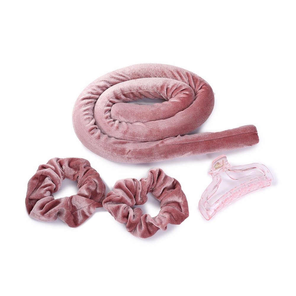 Lisa Hair Curling Set Lisa Bez Tepelnej úPravy Vlasov Ružový