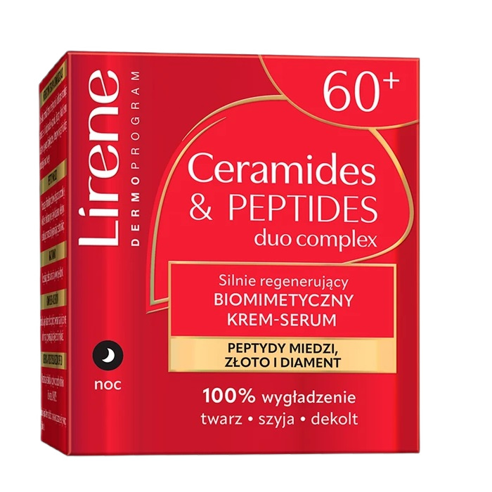 Ceramides & Peptides Silne Regenerujúci Biomimetický Nočný Krém-sérum 60+ 50 Ml