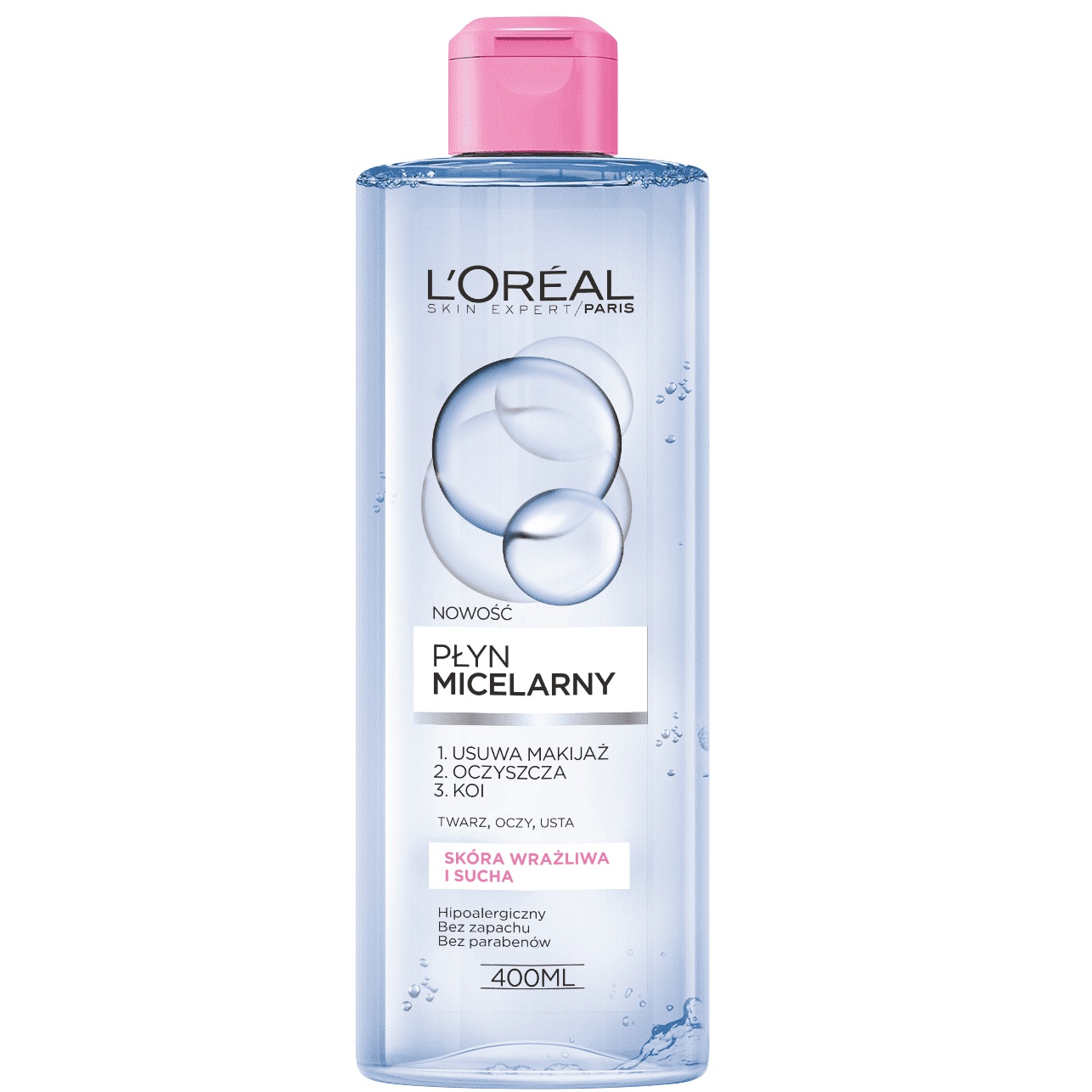 Micelárna Voda Skin Expert Na Citlivú A Suchú Pleť 400 Ml