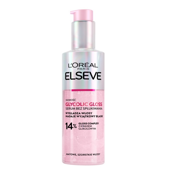 Elseve Glycolic Gloss Bezoplachové Sérum Na Drsné A Matné Vlasy 150ml