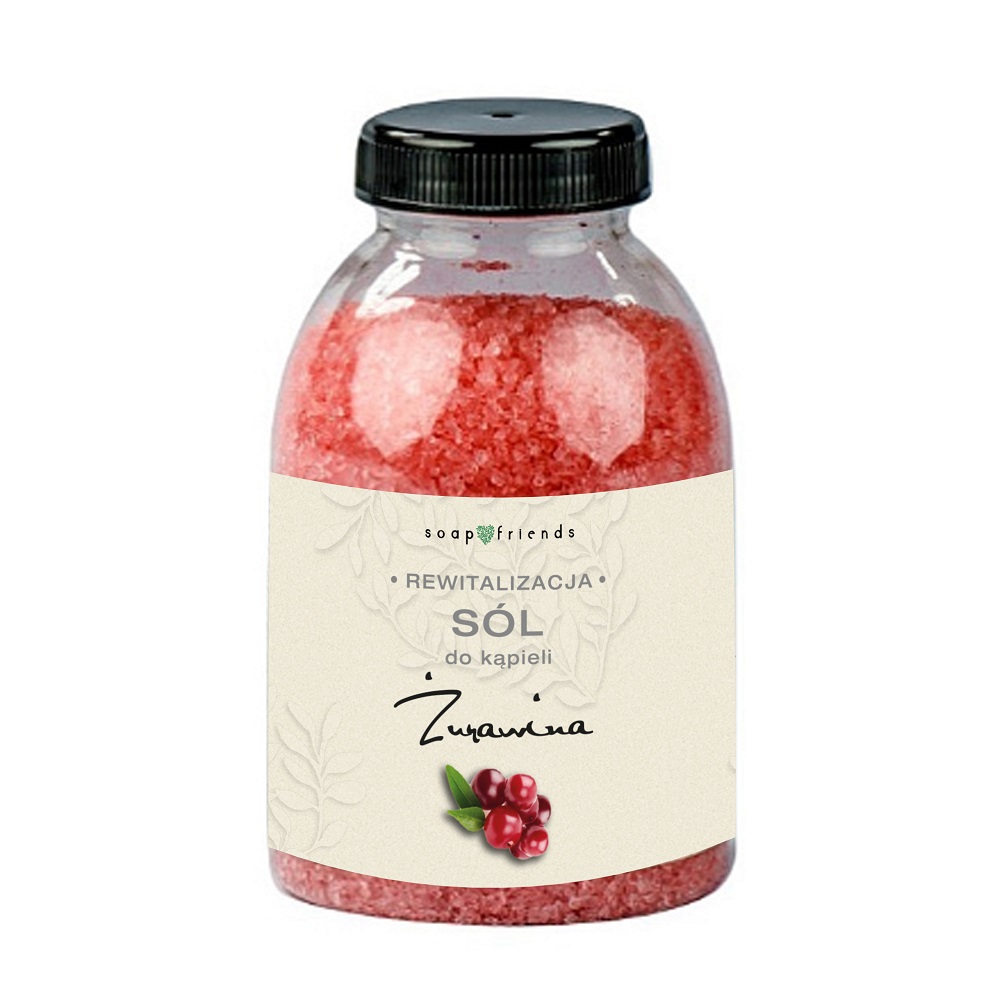 Jemnozrnná Brusnicová Soľ Do Kúpeľa 250g