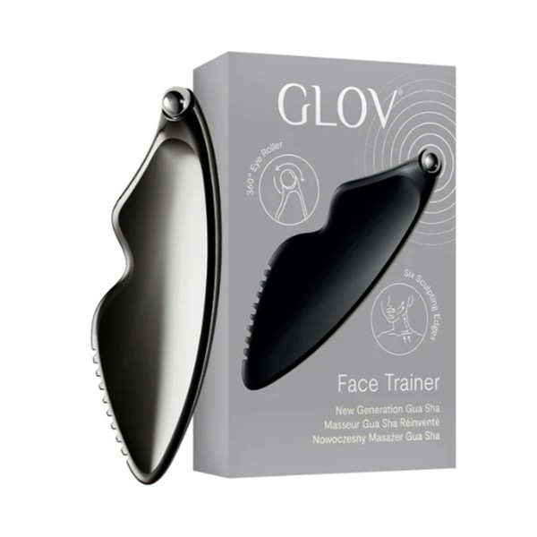 Face Trainer Moderný Masážny Prístroj Gua Sha Black