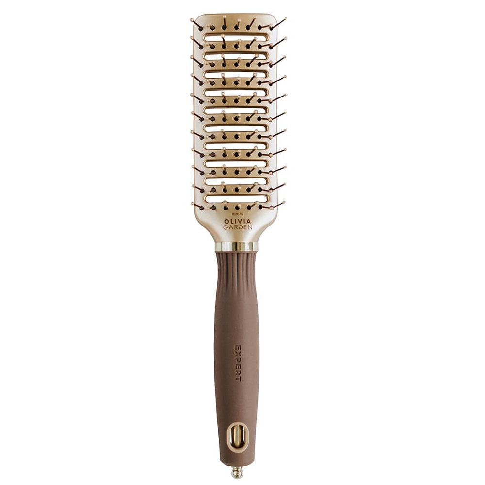 Expert Style Vent Kefa Na Vlasy S Nylonovými šTetinami Goldamp;Brown