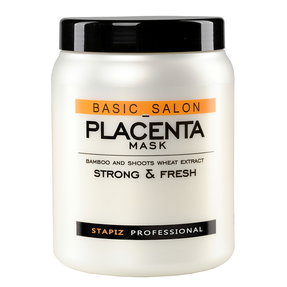 Basic Salon Placenta Maska Na Vlasy S Výťažkami Z Bambusu A Pšeničných Klíčkov 1000ml