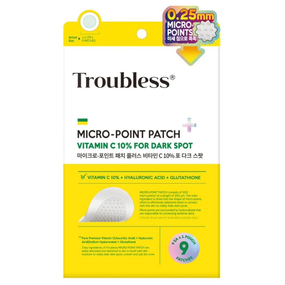 Micro-Point Patch Plus Vitamín C 10% Na Tmavé šKvrny Náplasti S Vitamínom C Na šKvrny 9ks.