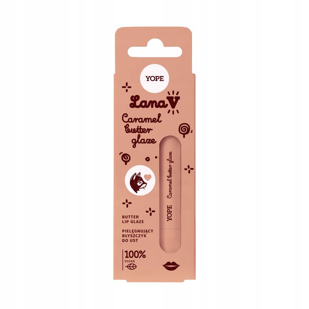Lana V Caramel Butter Lip Glaze Lana V Lip Glaze – Ošetrujúci Lesk Na Pery Caramel Butter 8 Ml
