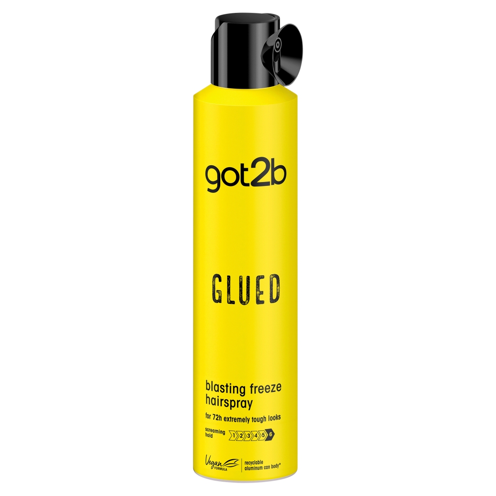 Glued Blasting Freeze Lak Na Vlasy Mega Silná Fixácia 300ml