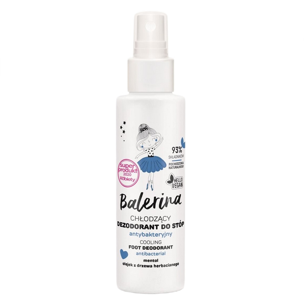 Balerina Chladivý Antibakteriálny Dezodorant Na Nohy 100ml