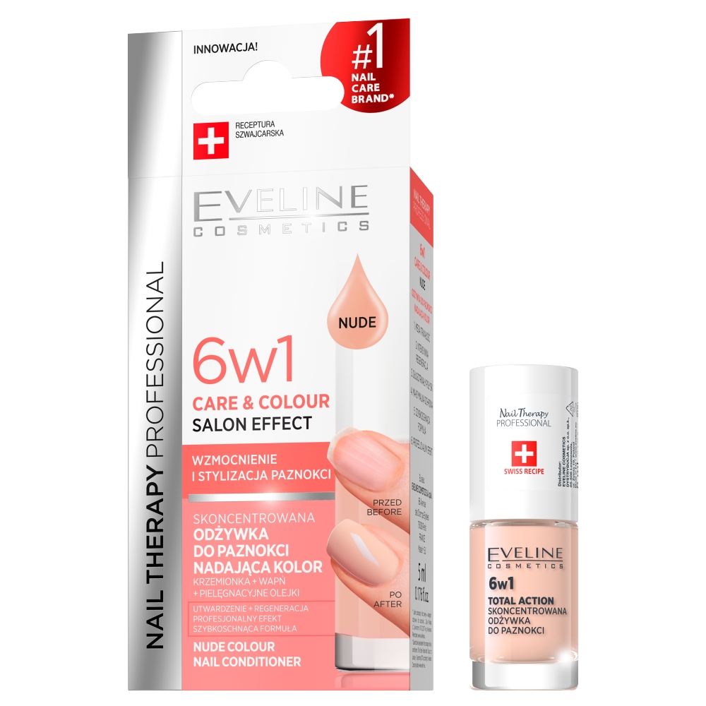 Nail Therapy Professional 6v1 Care & Colour Koncentrovaný Kondicionér Na Nechty Nude 5ml