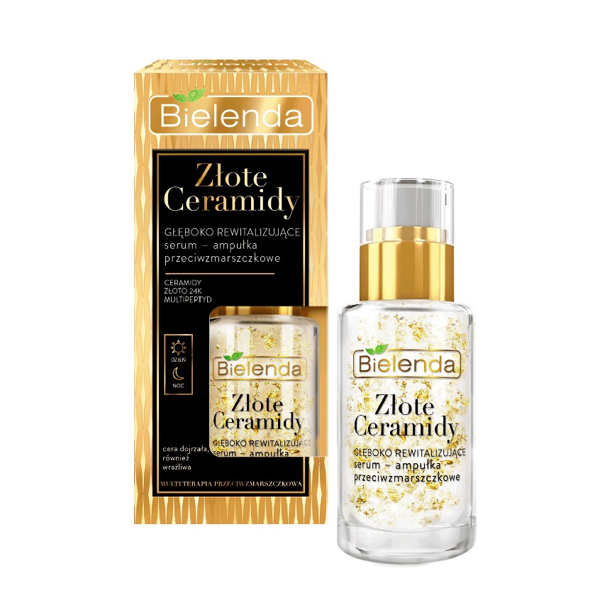 _Golden Ceramides Hĺbkovo Revitalizačné Sérum - Ampulka Proti Vráskam Na Deň A Noc 15ml