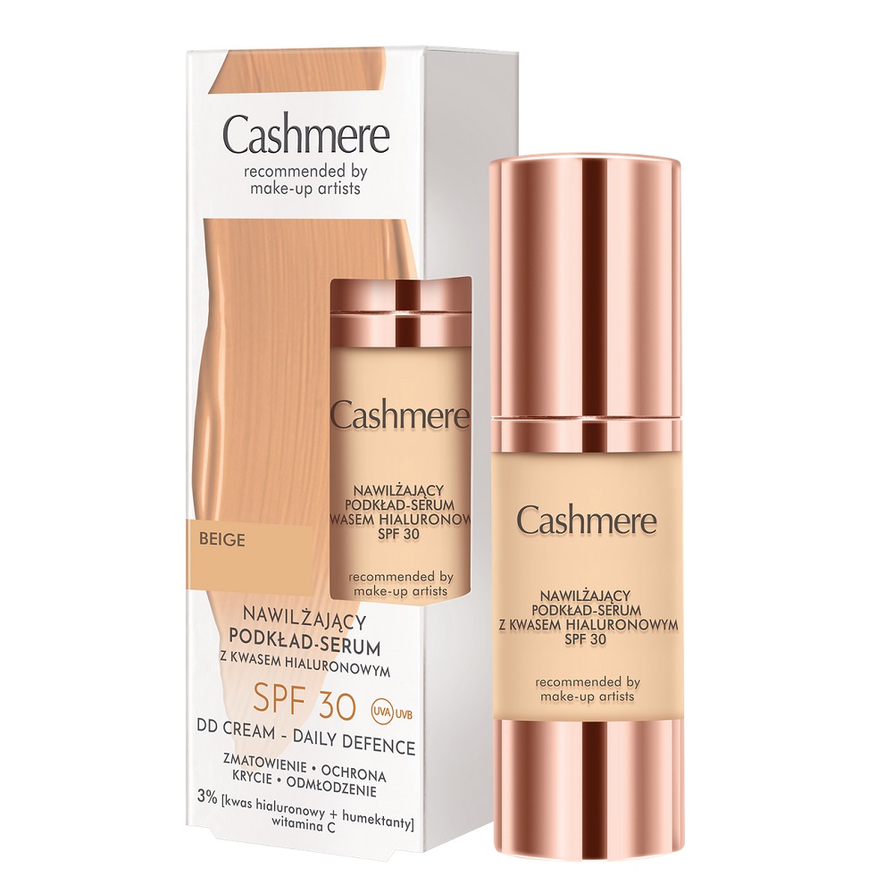 Hydratačný Podkladový Krém-sérum S Kyselinou Hyalurónovou SPF30 02 Beige 30ml
