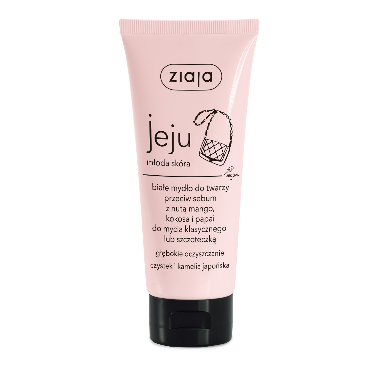 Jeju Biele Mydlo Na Tvár Proti Pľuzgierom S Tónmi Manga, Kokosu A Papáje 75ml