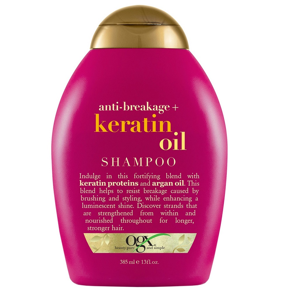 Keratin Oil ŠAmpón Anti-Breakage + Keratin Oil S Keratínovým Olejom, Ktorý Zabraňuje Lámaniu Vlasov, 385 Ml