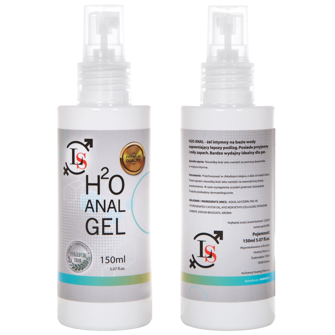 H20 Anal Gel Intímny Gél Na Vodnej Báze 150ml