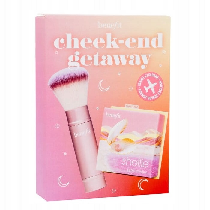 Cheek-End Getaway Sada Jemnej Púdrovej Rúže 6g + Multifunkčný šTetec Na Líčenie