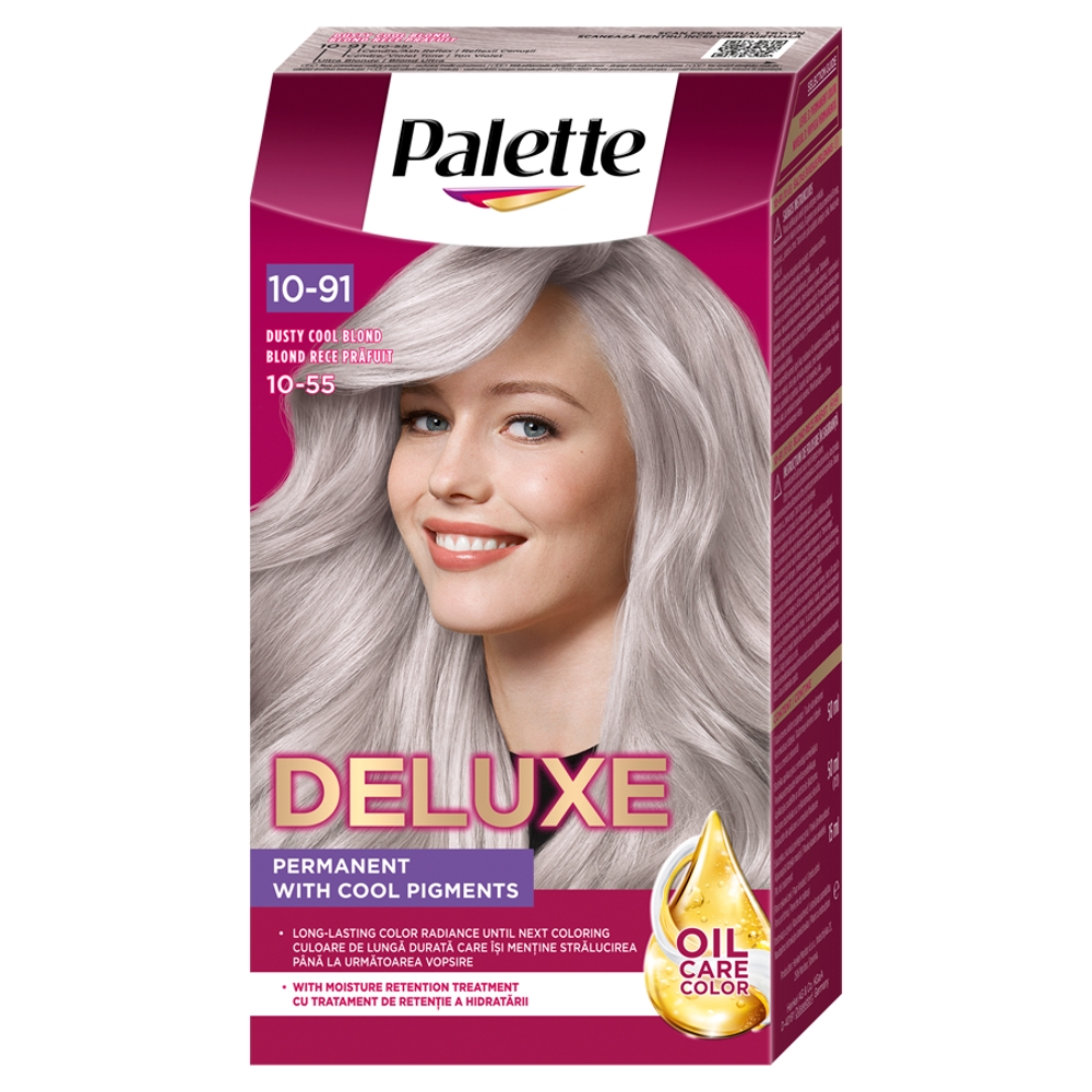 Deluxe Oil-Care Color Luxusná Farba Na Vlasy 10-91 Popelavá Chladná Blond