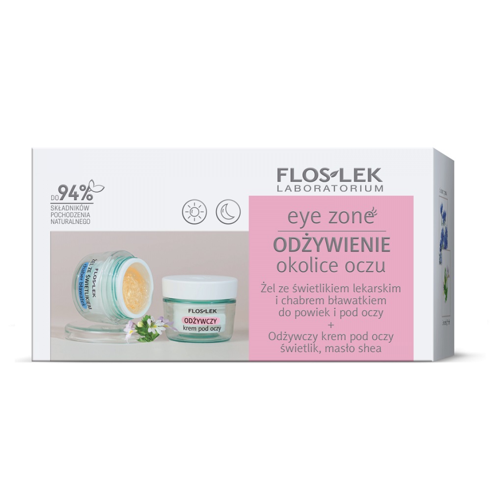 Súprava Floslek Eye Zone Eyebright A Gél Zo Semien Chrpy 10g + Výživný Očný Krém S Echi…