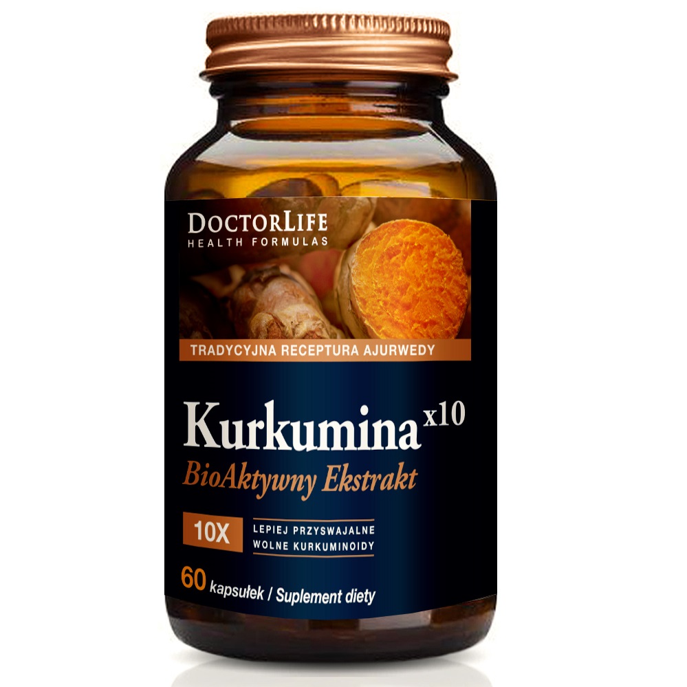 Kurkumina X10 Bioaktívny Extrakt 500 Mg Doplnok Stravy 60 Kapsúl