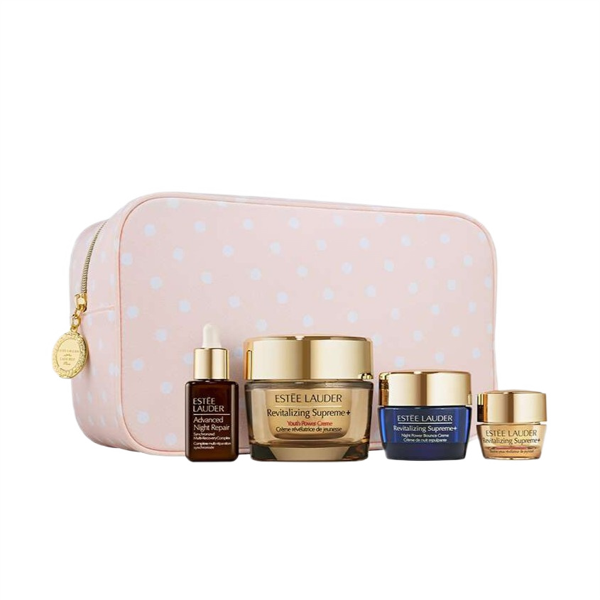 Supreme Mother's Day Set Súprava Supreme Ku Dňu Matiek Revitalizačný Krém Na Tvár Supreme+ 50ml + Balzam Na Oči 5ml + Nočný Krém 15ml + Sérum Na Tvár Advanced Night Repair 15ml + Kozmetická Taštička