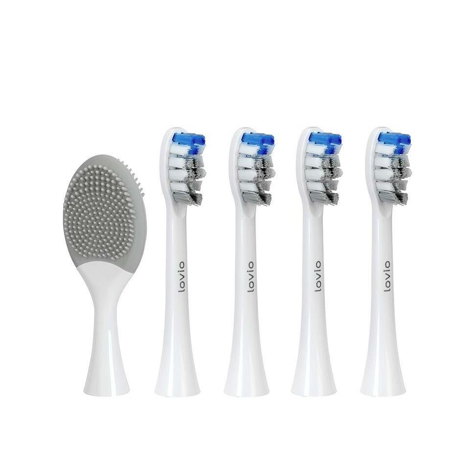 Końcówki Do Szczoteczki śRednia Twardość LVTB124WK-HM SonicProtect PRO šPičky Zubnej Kefky Strednej Tvrdosti Biele LVTB124WK-HM 5ks