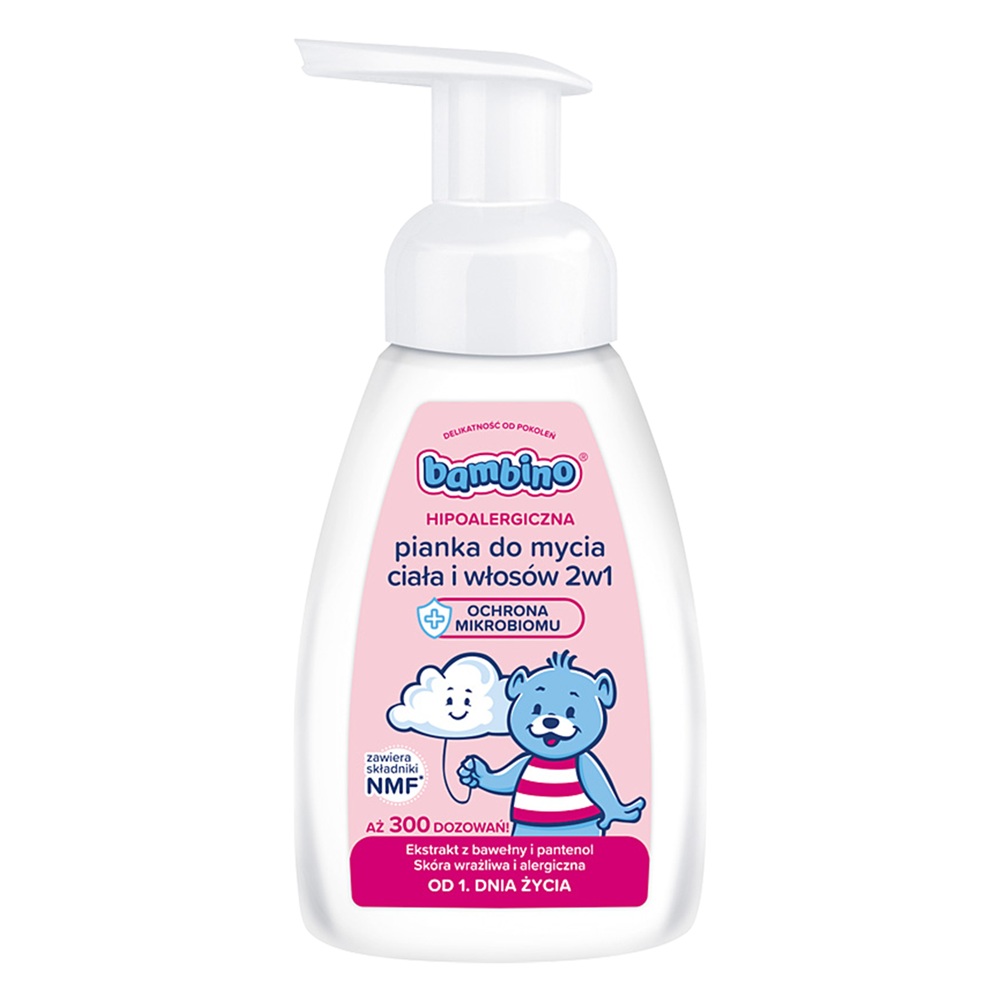 Hipoalergiczne Hipoalergiczna Pianka Do Mycia Ciała I Włosów 2w1 250ml