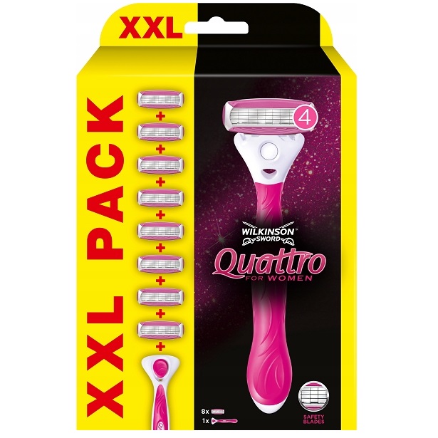 Holiaci Strojček Quattro For Women S Vymeniteľnými Kazetami Pre žEny + 8 Kaziet